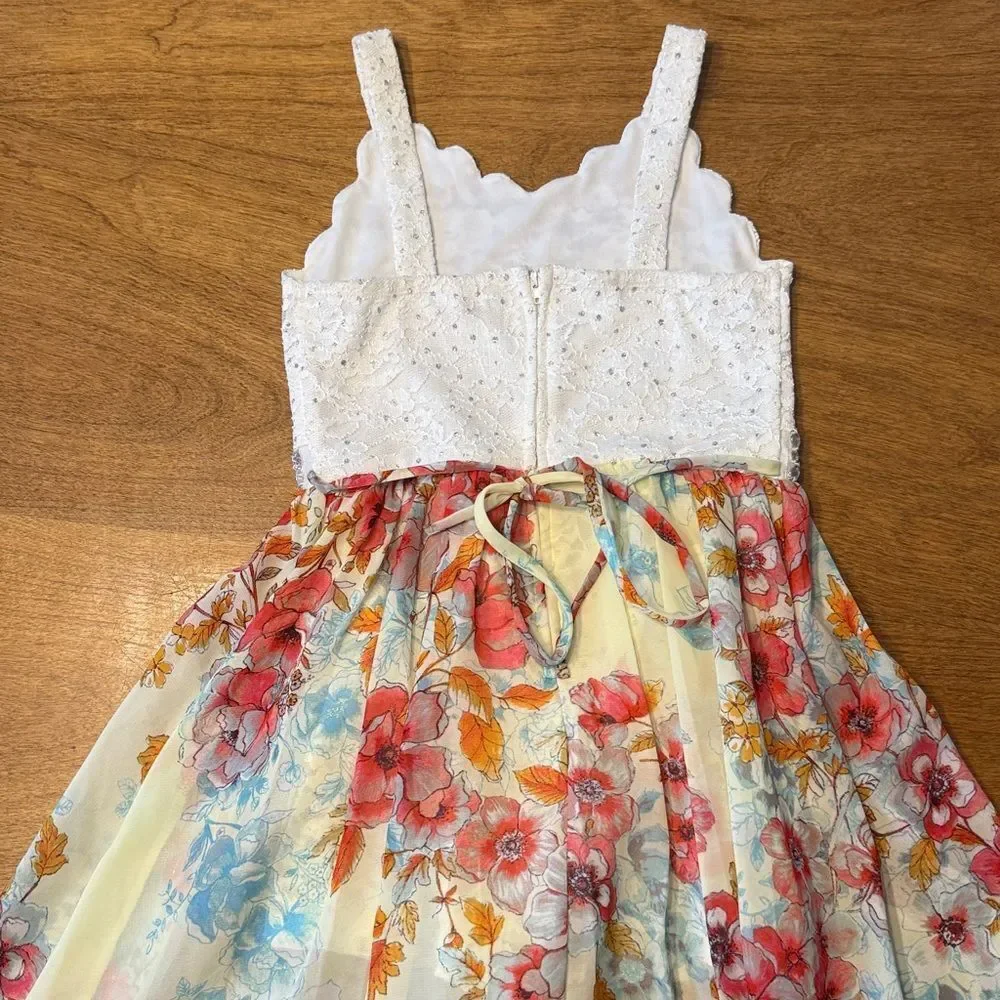 Speechless Kids Walk Through Romper Maxi Dress